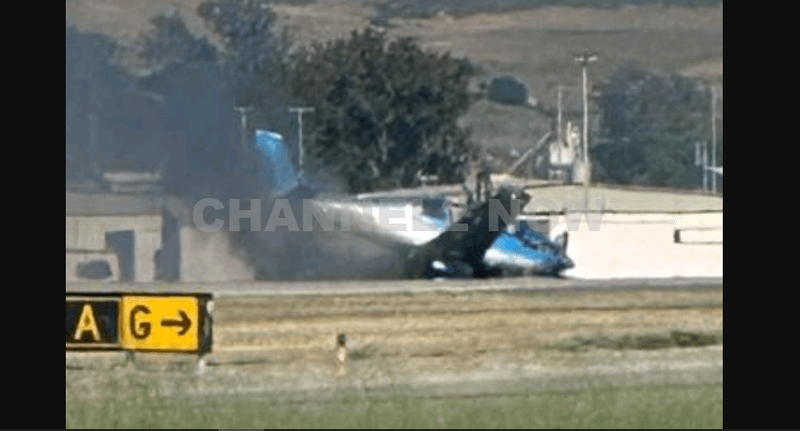 Miraculous Escape as Small Plane Bursts into Flames at San Luis Obispo Runway
